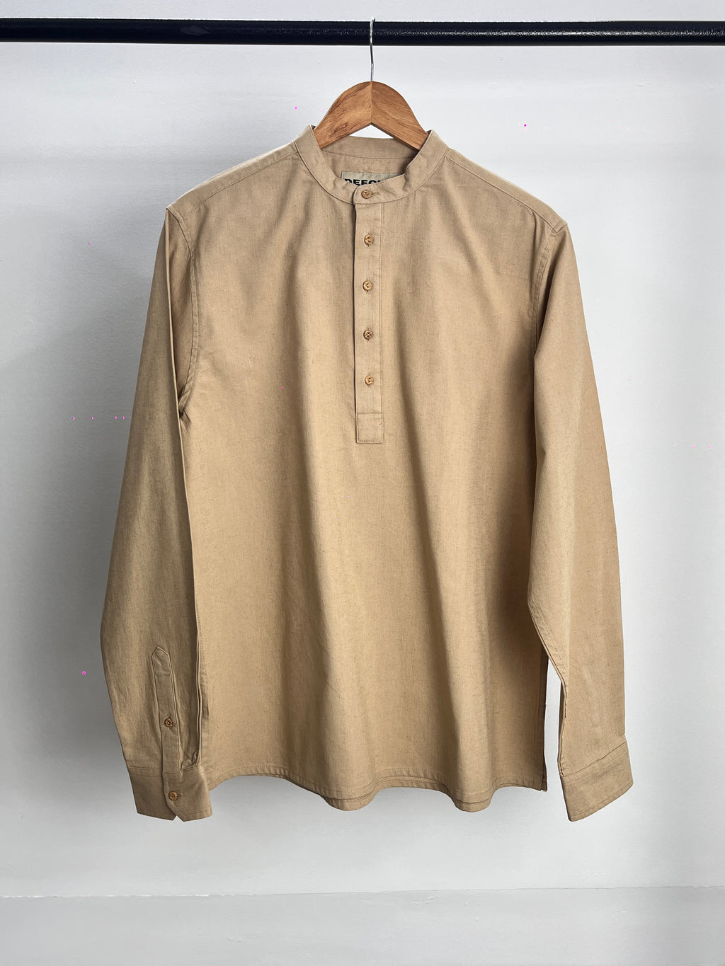 Linen Henley Katua - Beige - Unisex