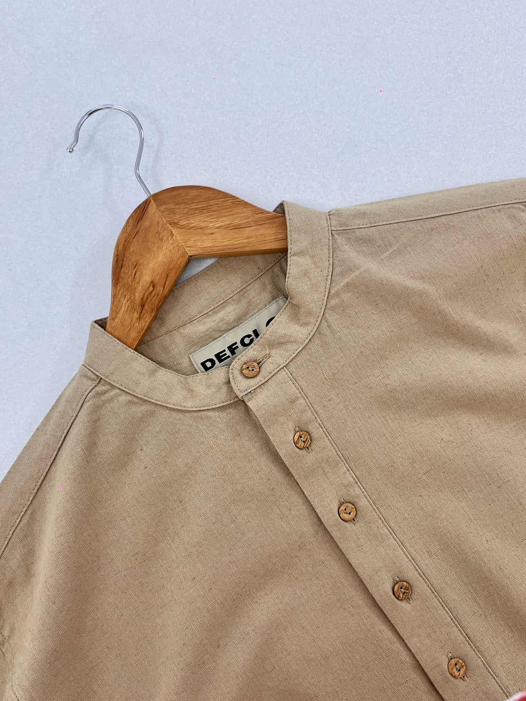 Linen Henley Katua - Beige - Unisex