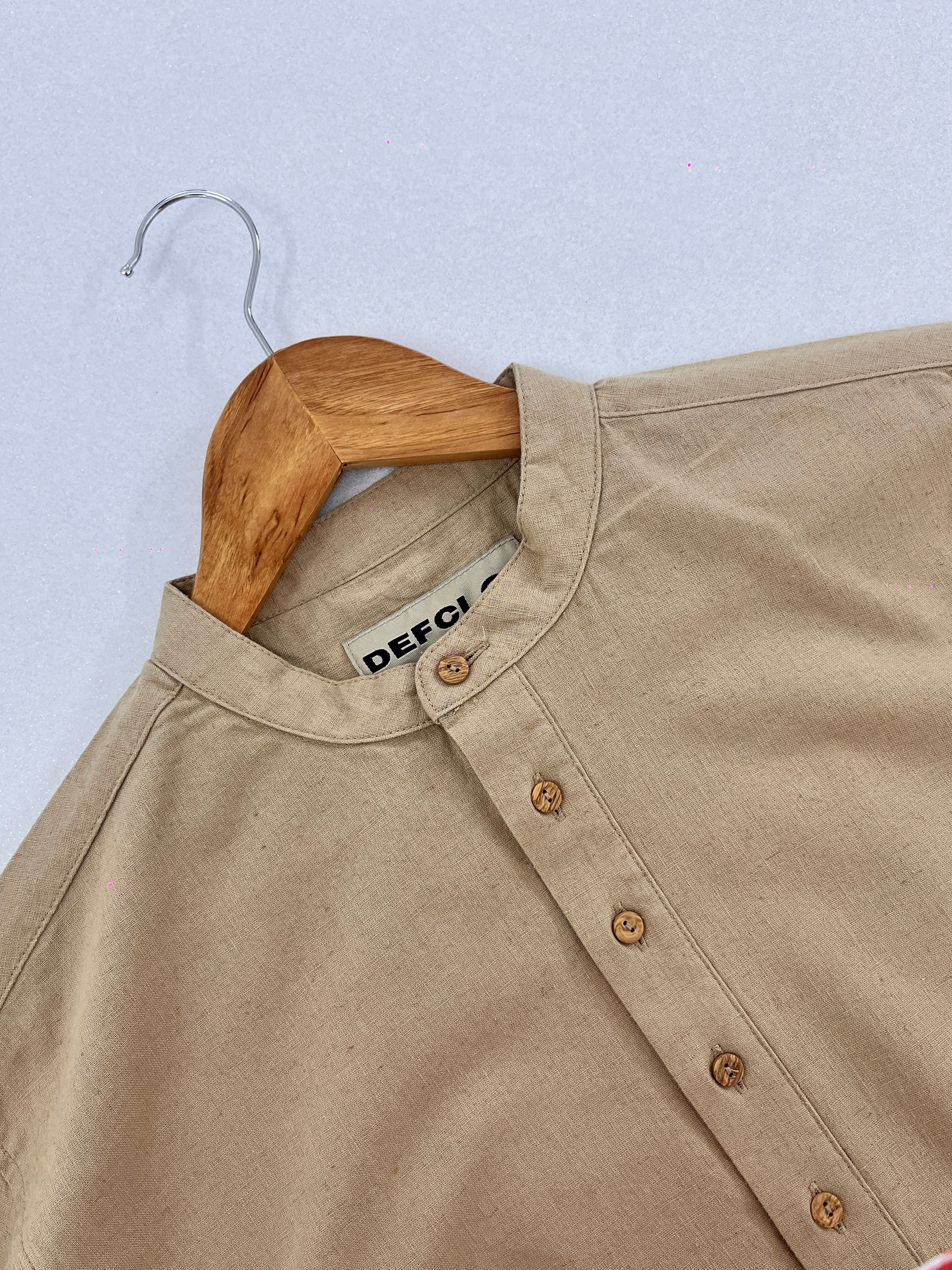 Linen Henley Katua - Beige - Unisex