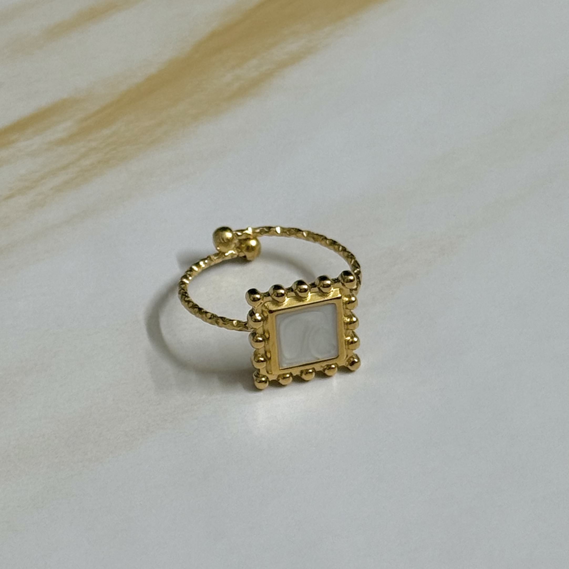 Square Frame Ring