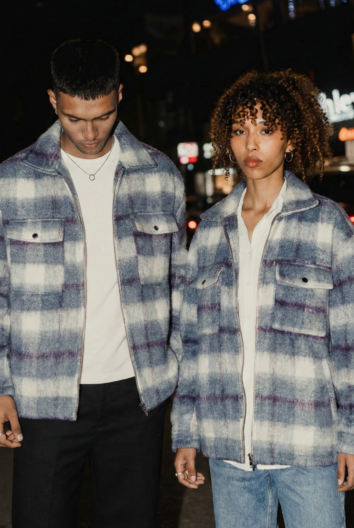 Oslo - Soft Brushed Jacket - Unisex- Blue