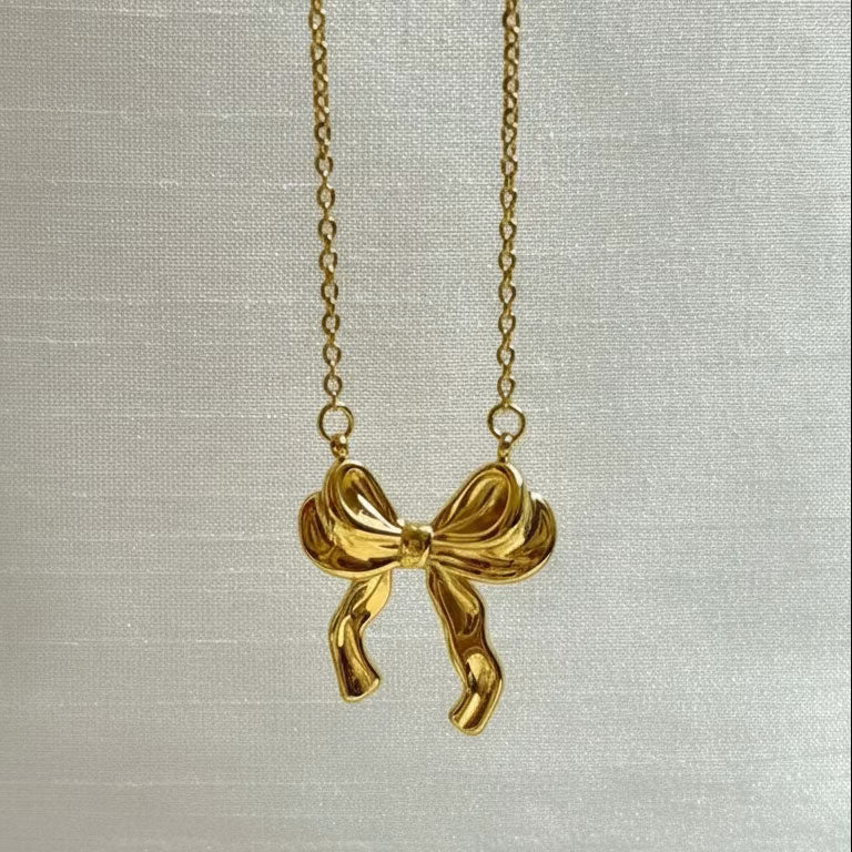 Bow Charm Necklace