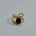 Black Cabochon Ring