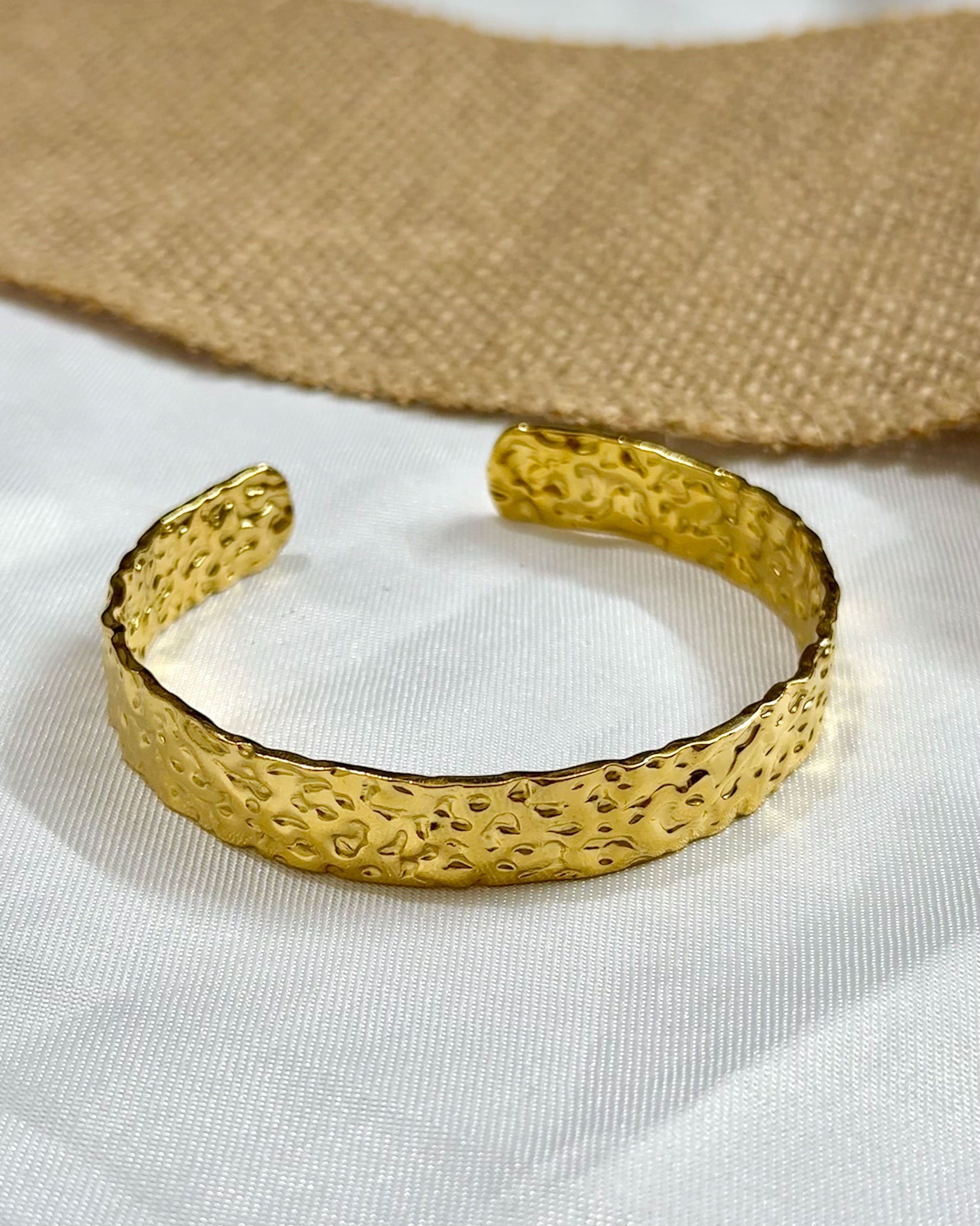 Textured Gold Cuff