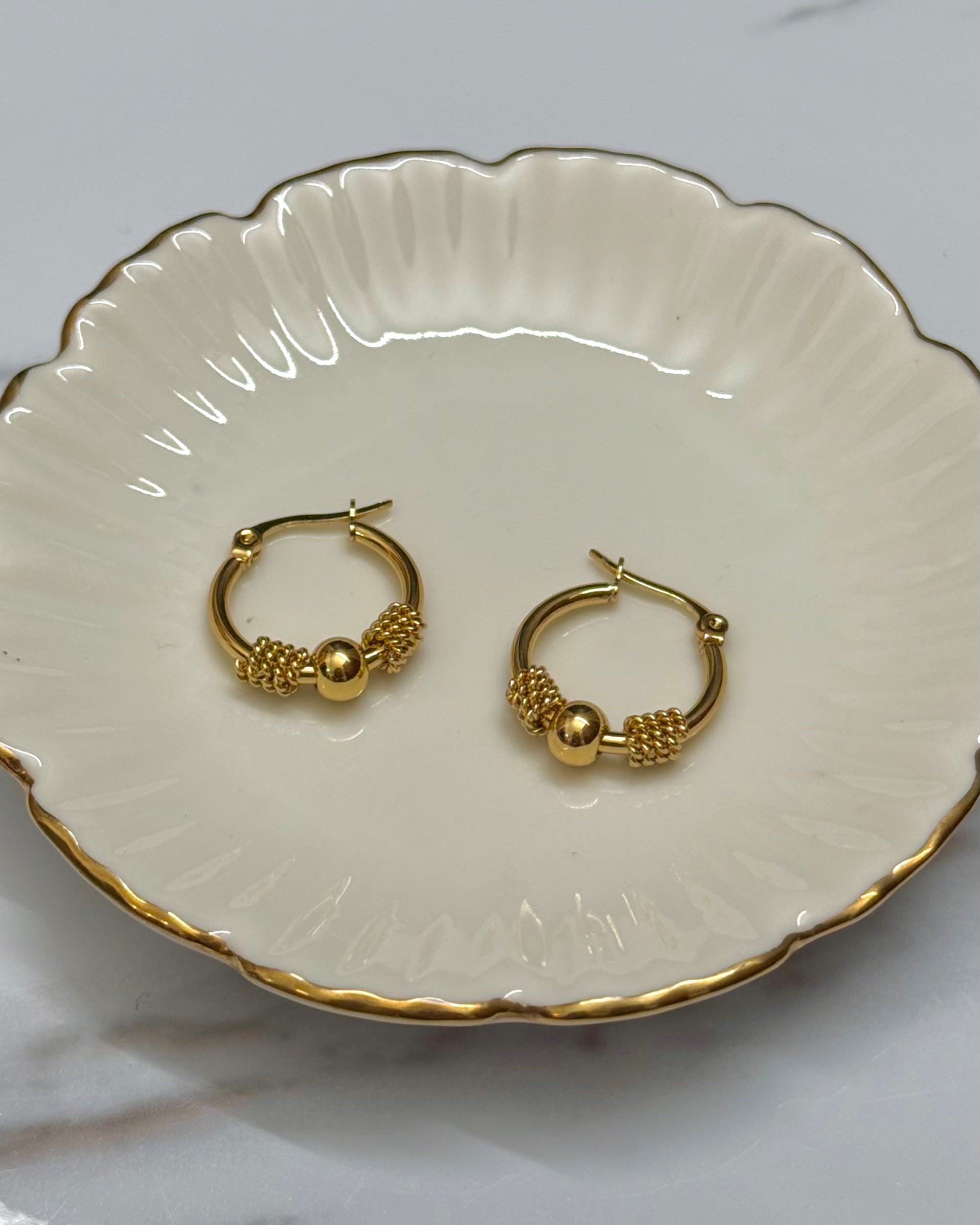 Solar Core Hoop Earring
