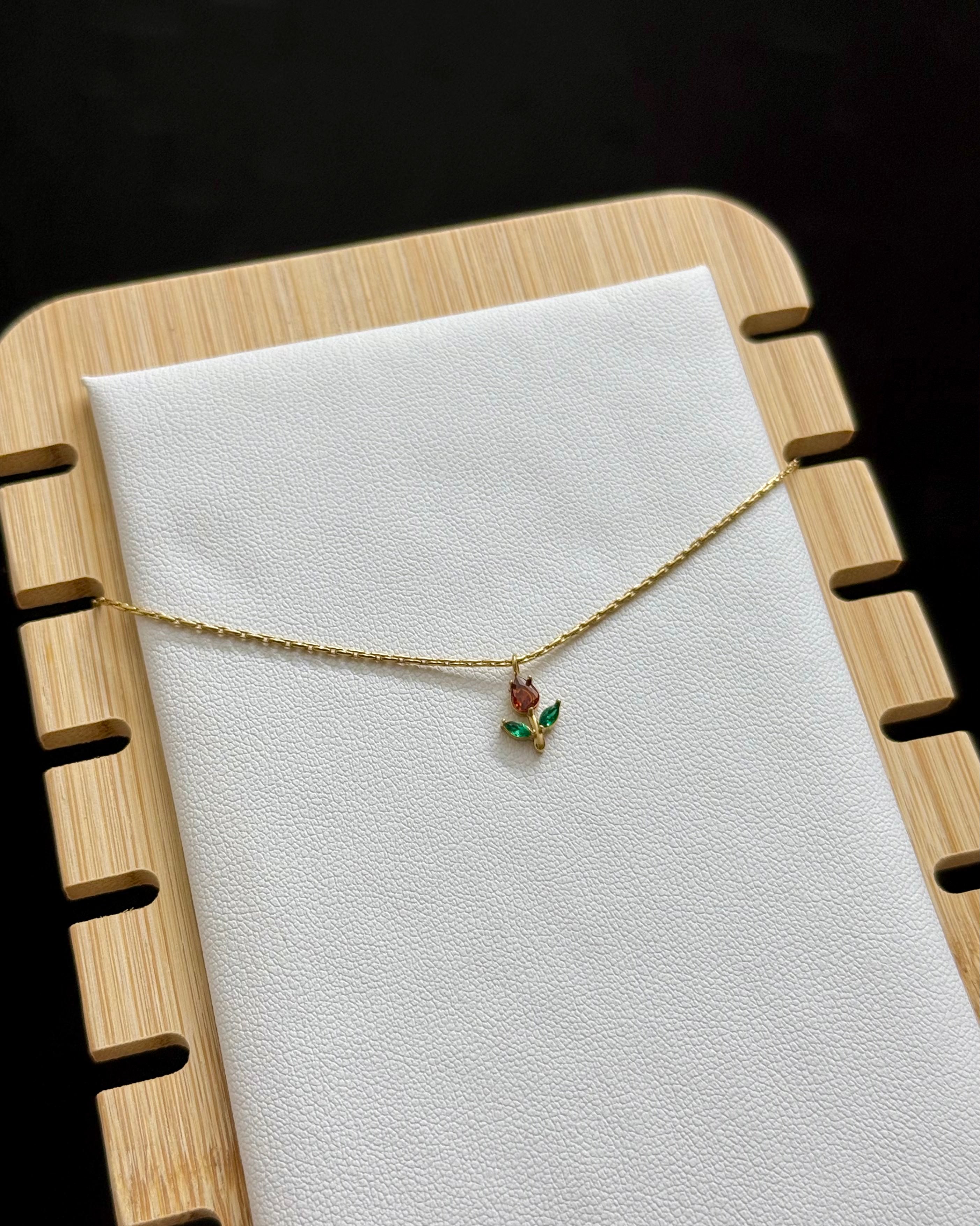 Mini Red Tulip  Pendant