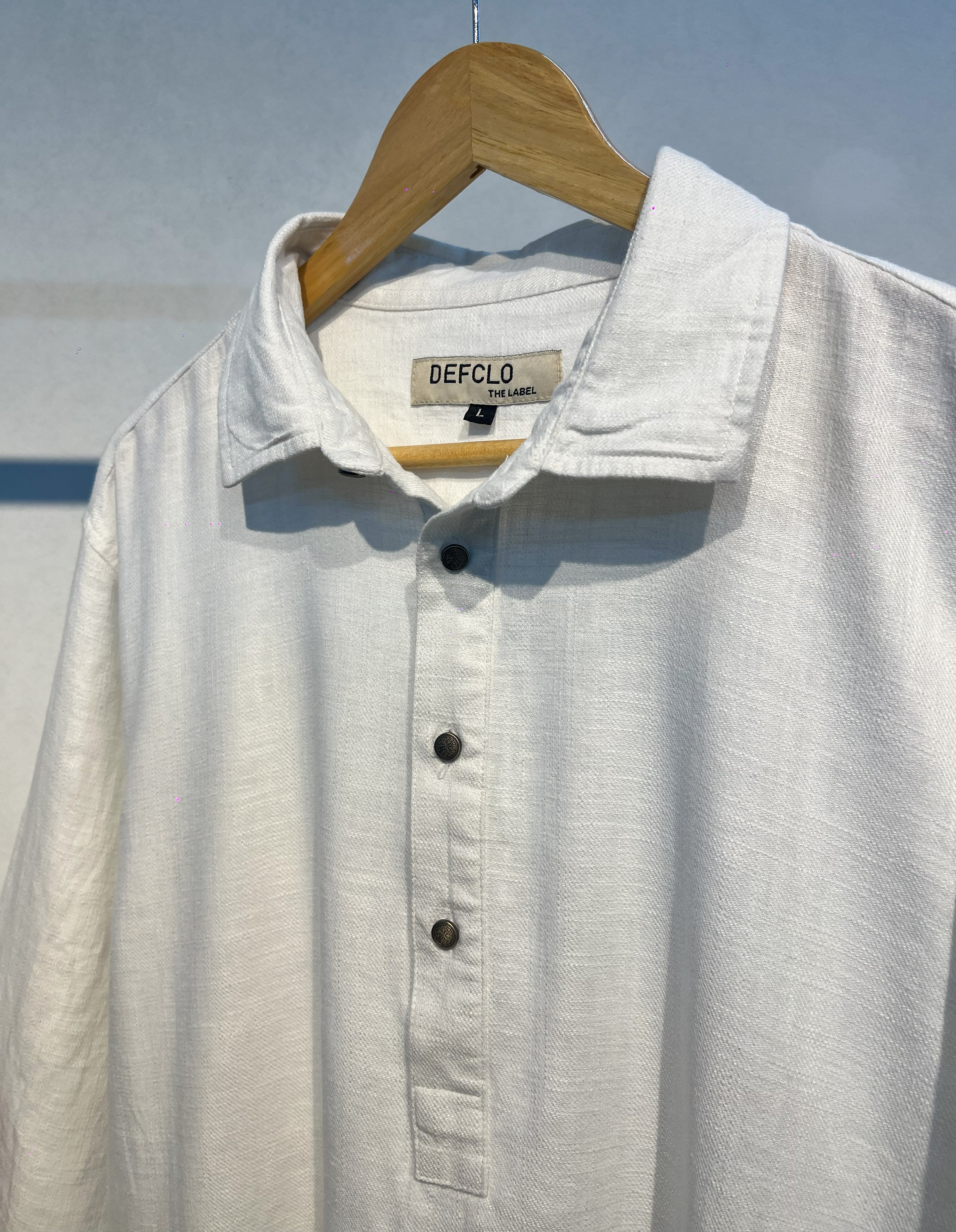 নওয়াজ - লিনেন কাবলি কুর্তা | পাঞ্জাবি - সাদা 