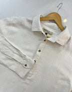 নওয়াজ - লিনেন কাবলি কুর্তা | পাঞ্জাবি - সাদা 