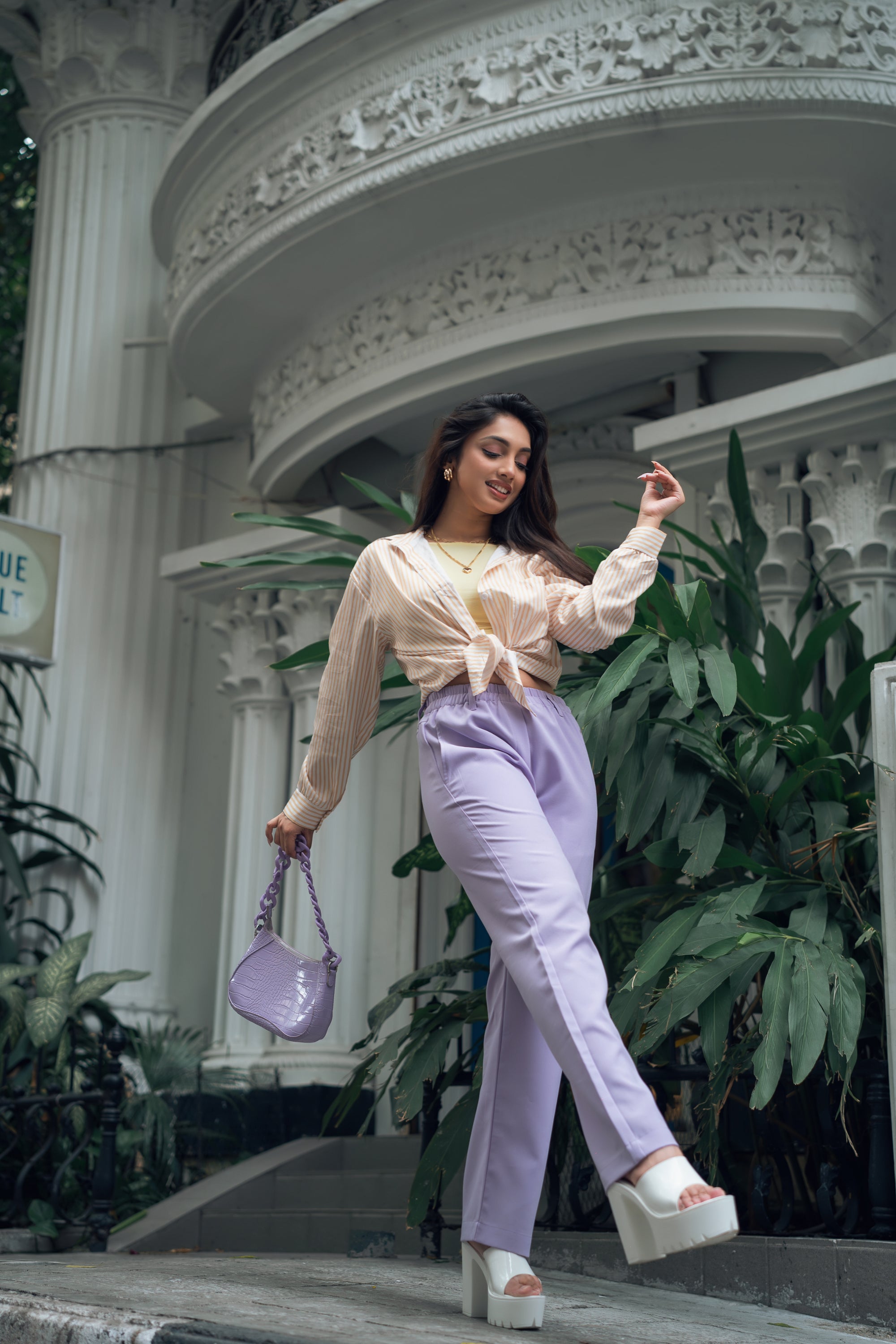 Lilac Dreams - Straight Legged Pants - Lilac