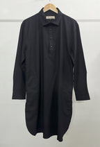 রাইস - ফাইন সুতির কাবলি কুর্তা | পাঞ্জাবি - কালো 