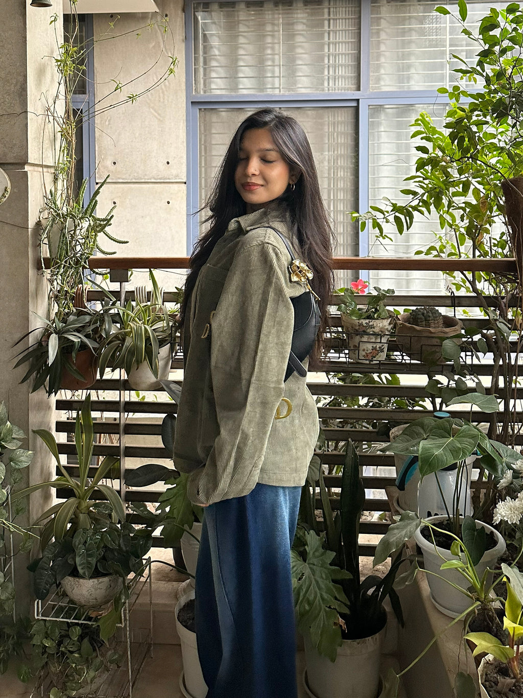 Shacket Corduroy Overshirt - Olive - Dual Pocket - Unisex