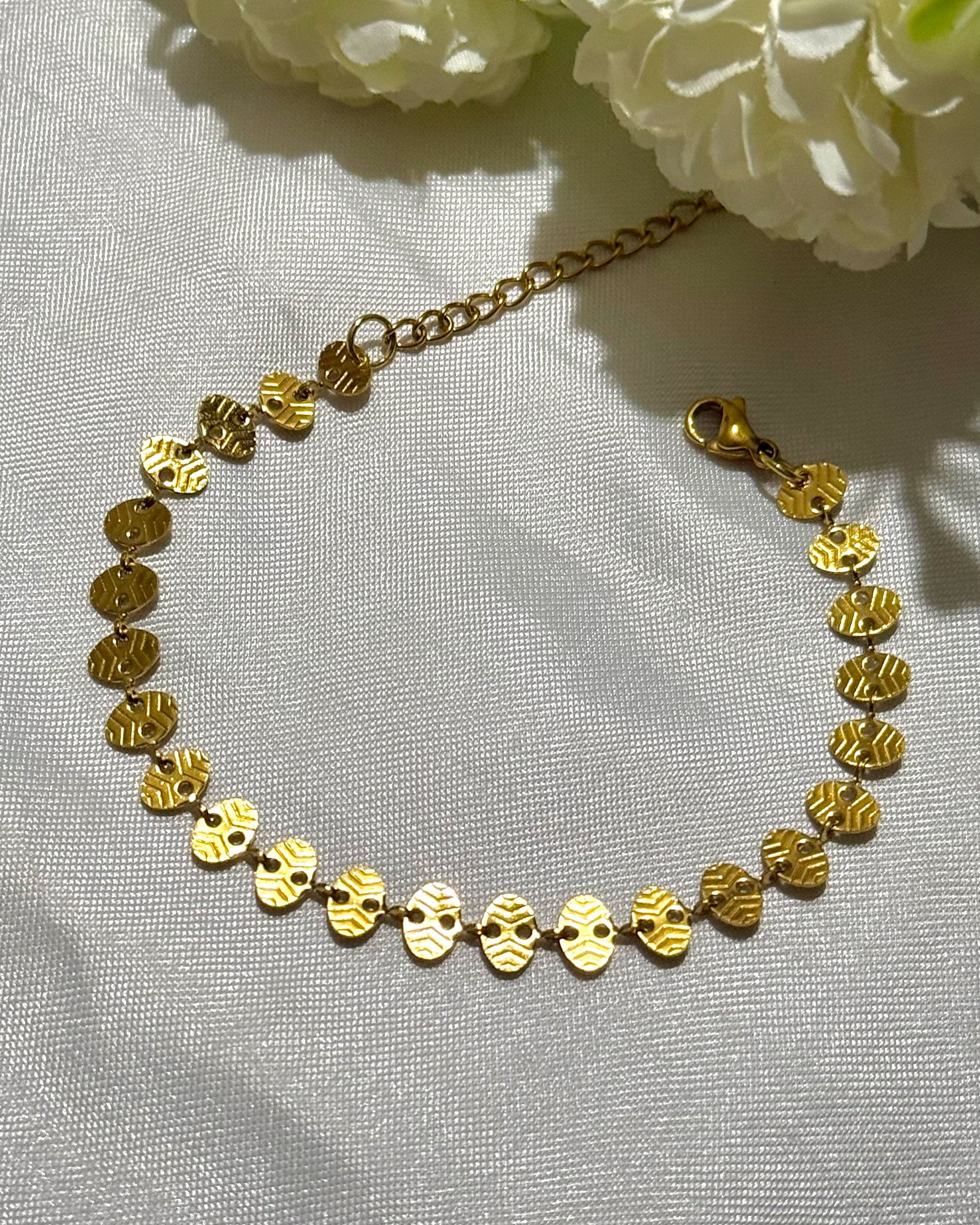 Oval Disc Bracelet