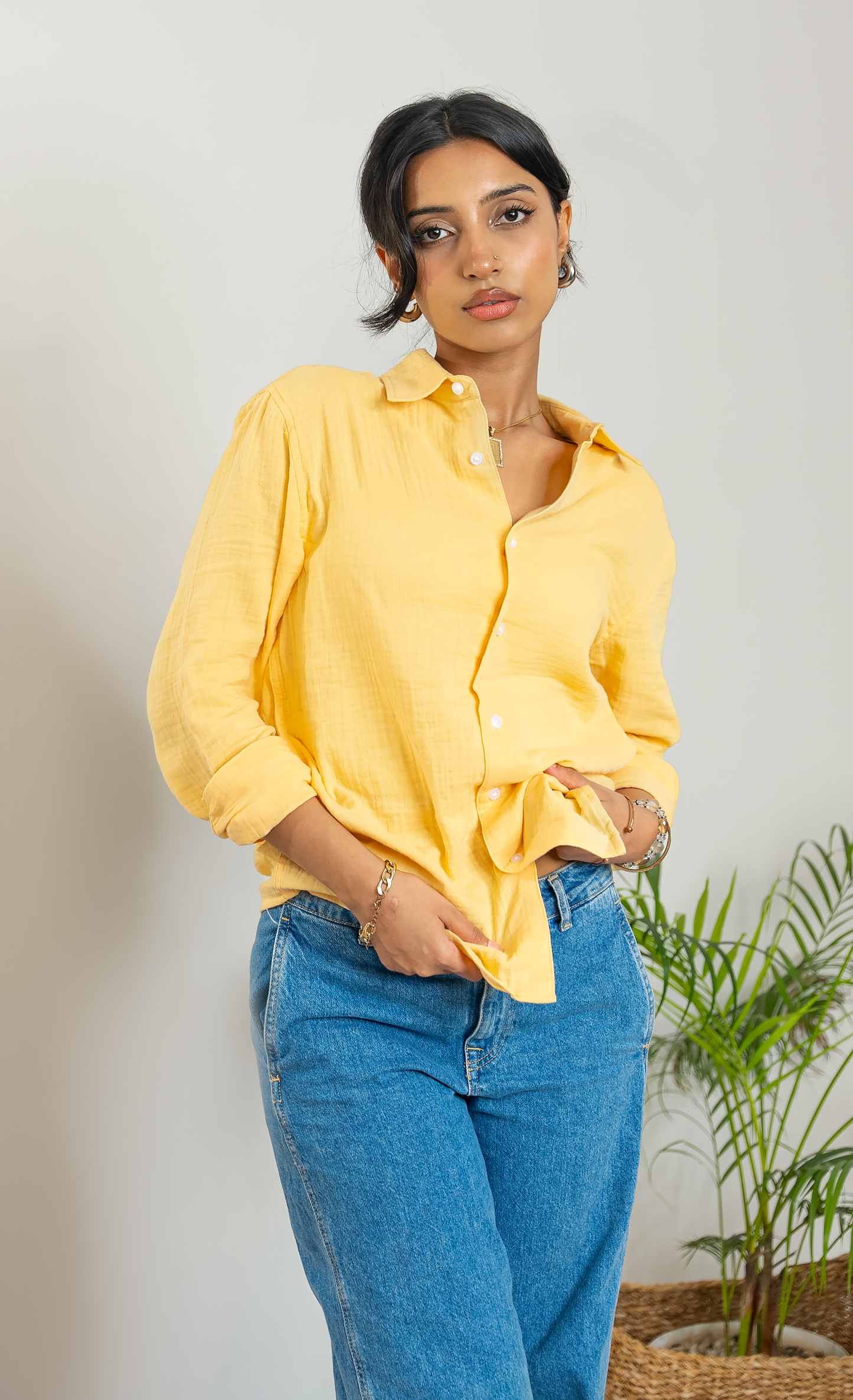 Waffle Shirt - Unisex - Pina Colada