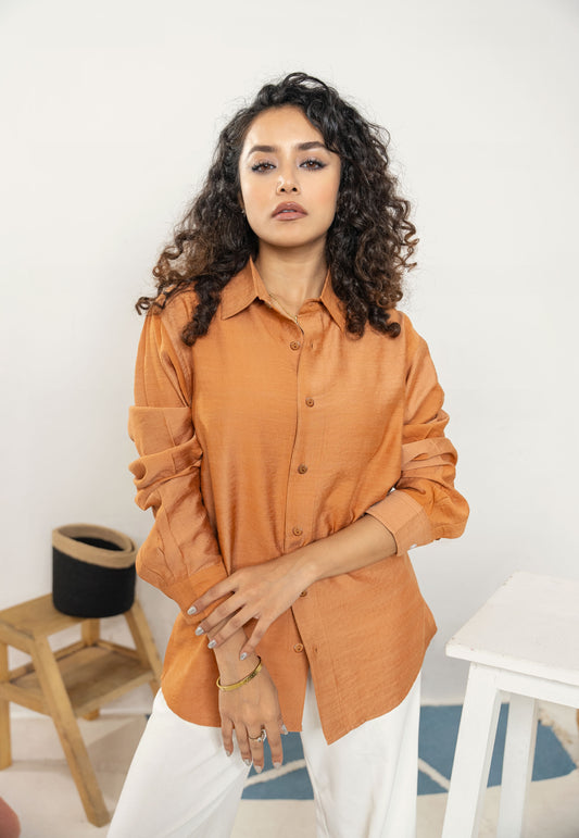 Amber - Relaxed Long Sleeve Shirt - Unisex