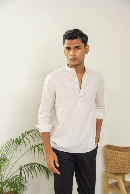 Henley for Men - Light Grey