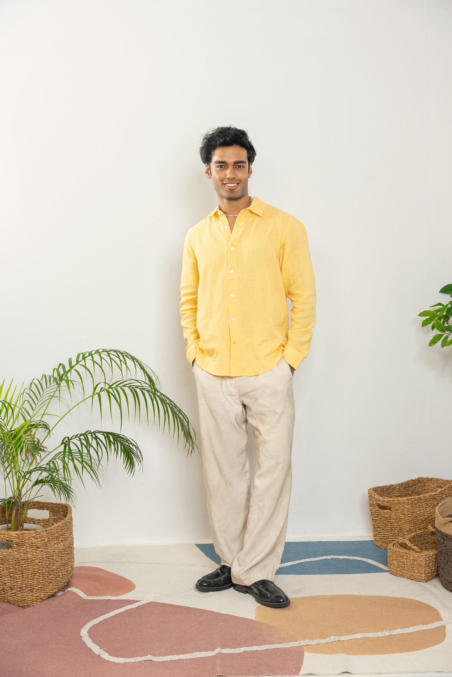 Waffle Shirt for Men - Pina Colada