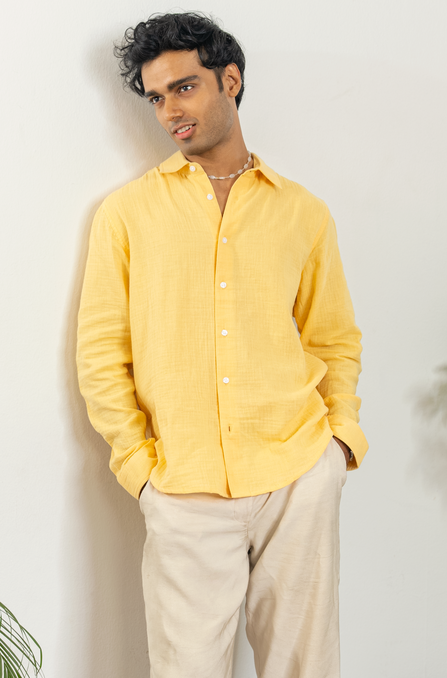 Waffle Shirt for Men - Pina Colada