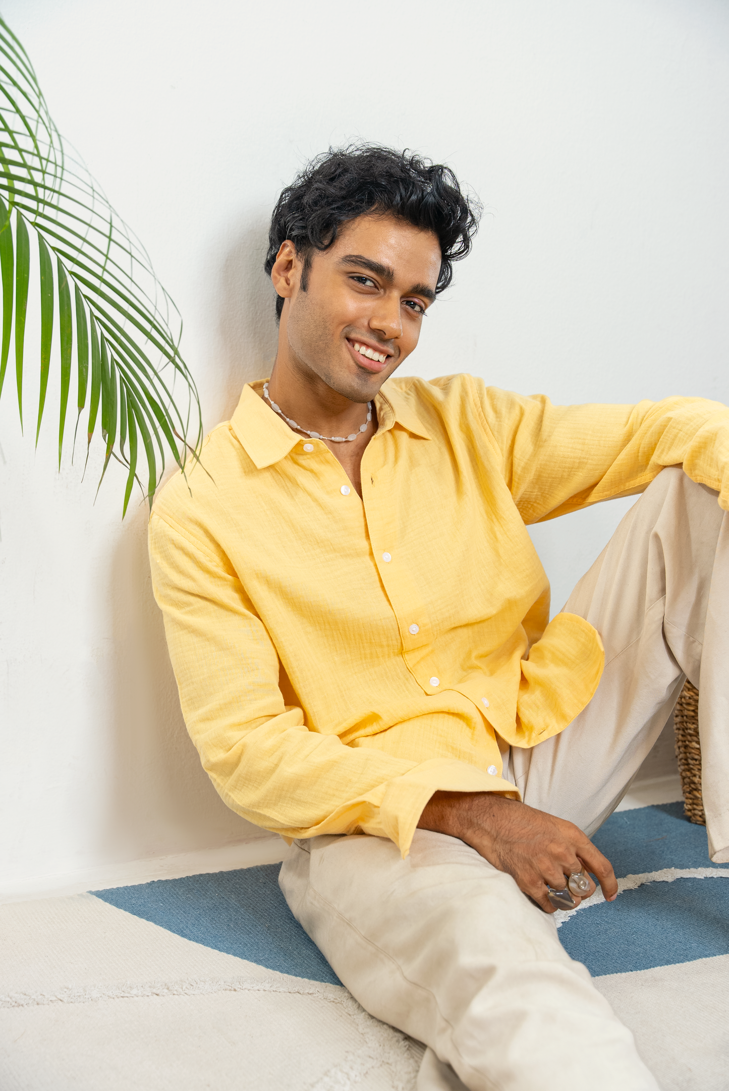 Waffle Shirt for Men - Pina Colada