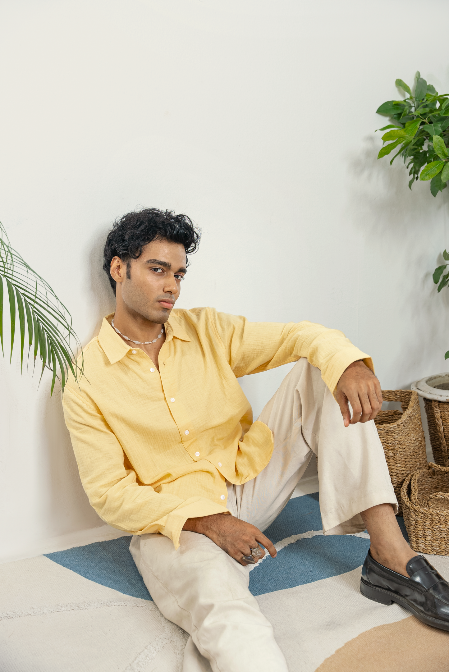 Waffle Shirt for Men - Pina Colada