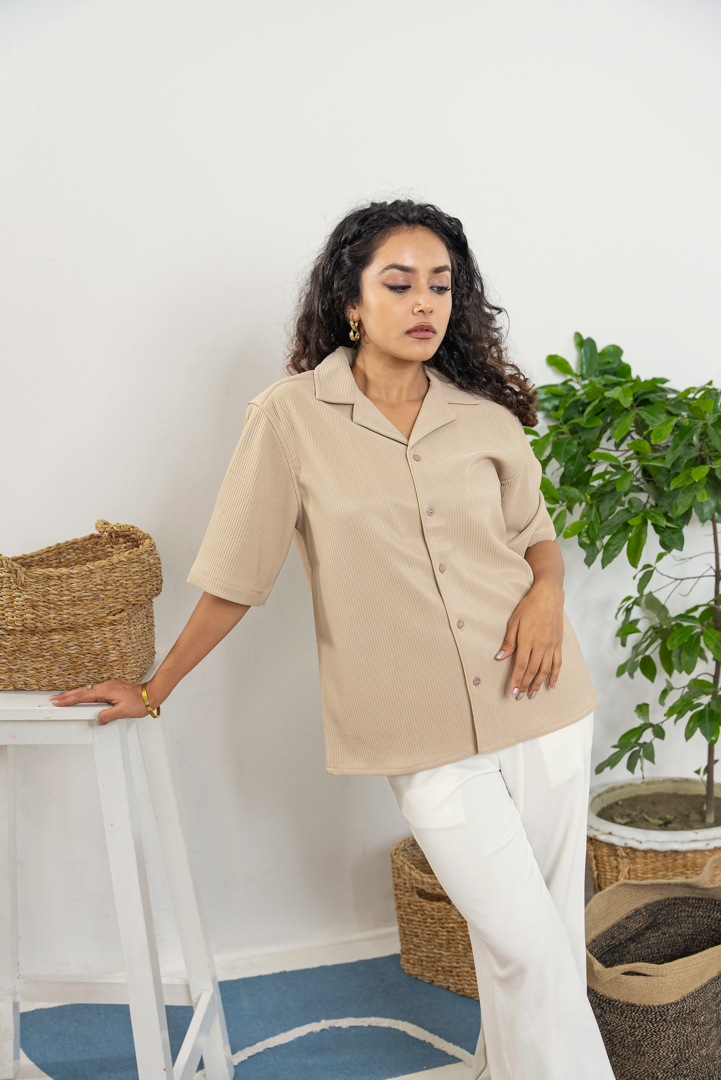 Cordaro Cuba - Sand Rib Texture Cuba - Cuban Shirt - Unisex