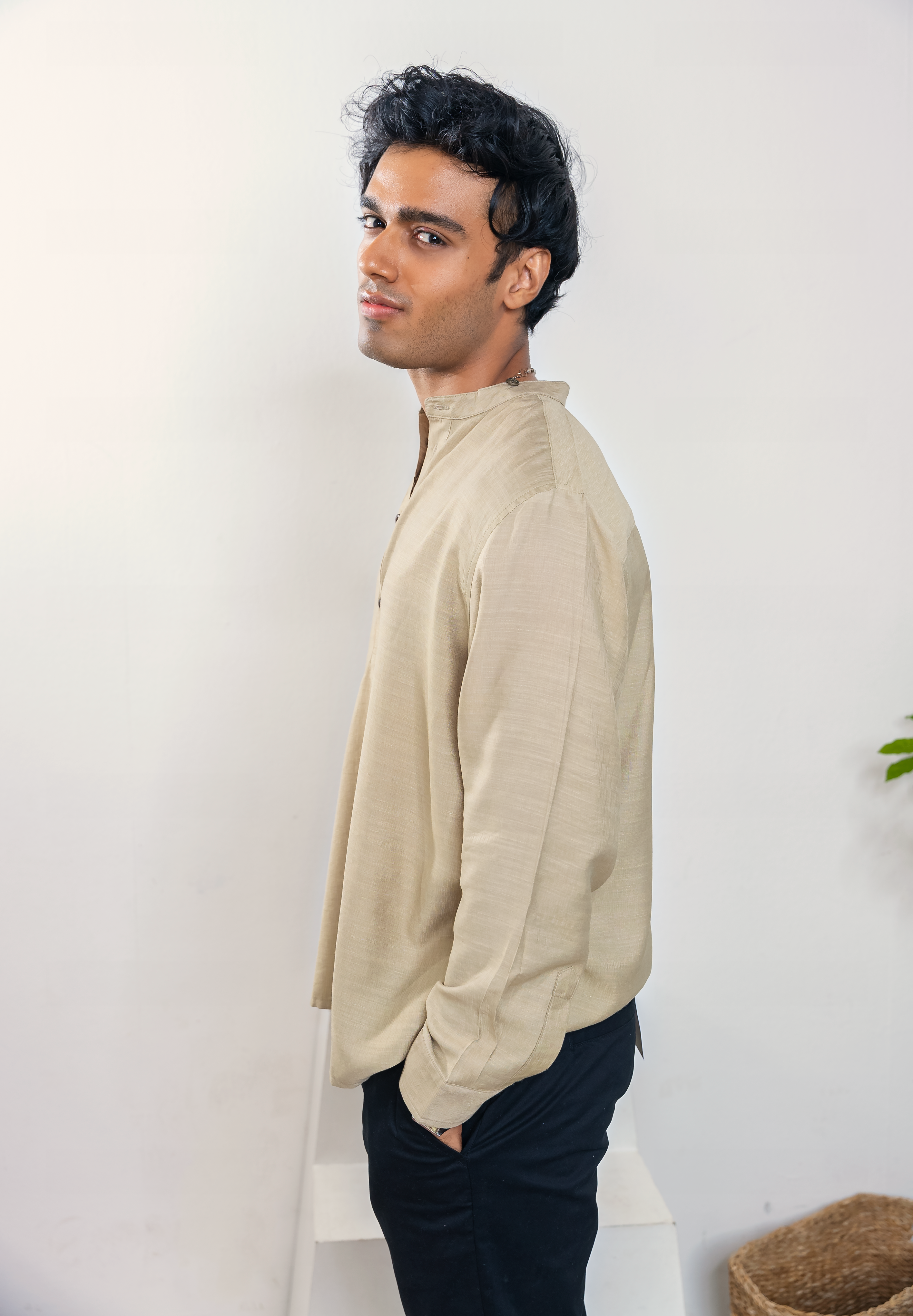 Henley for Men - Sage Green