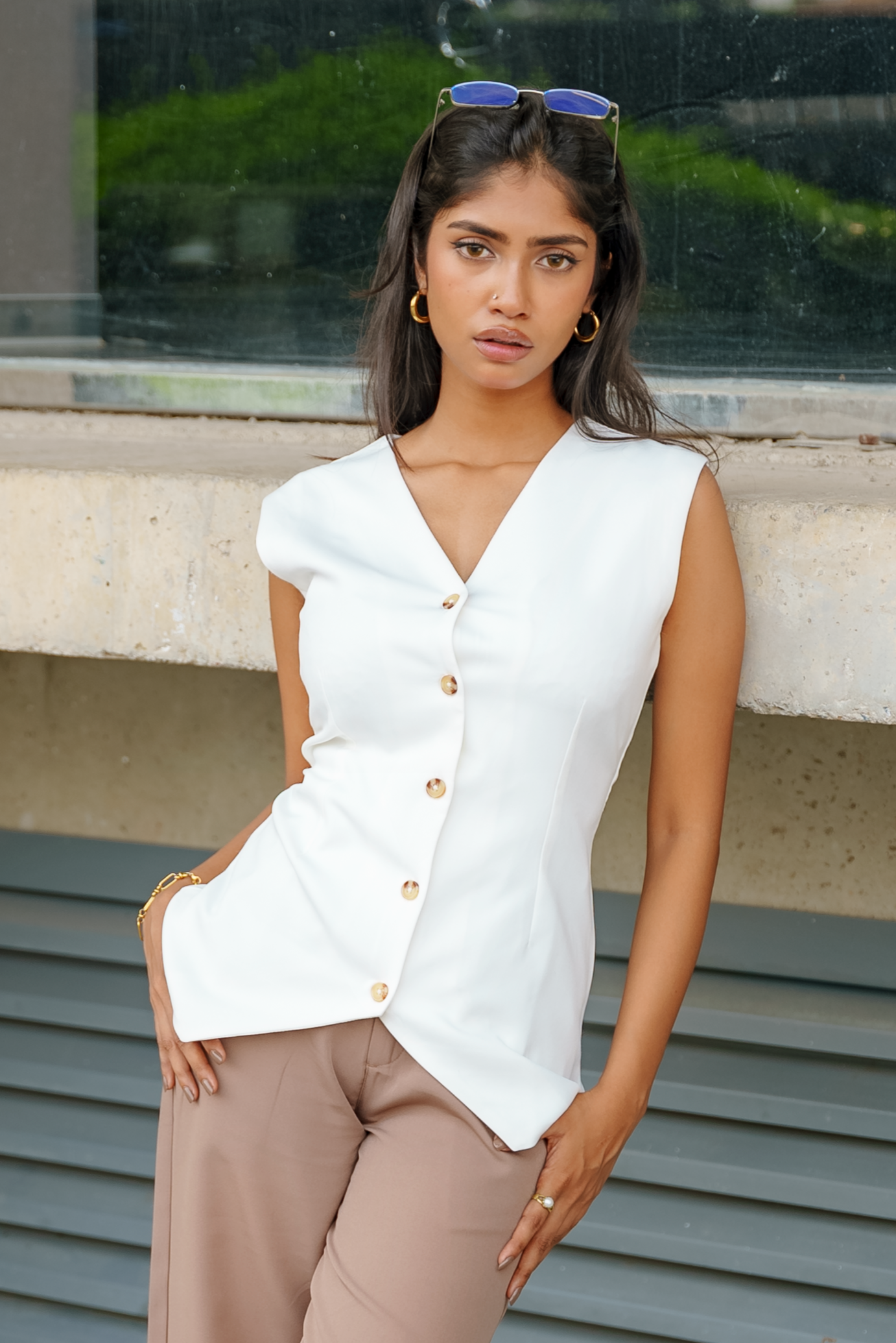 Vest for Women - Off White Waistcoat