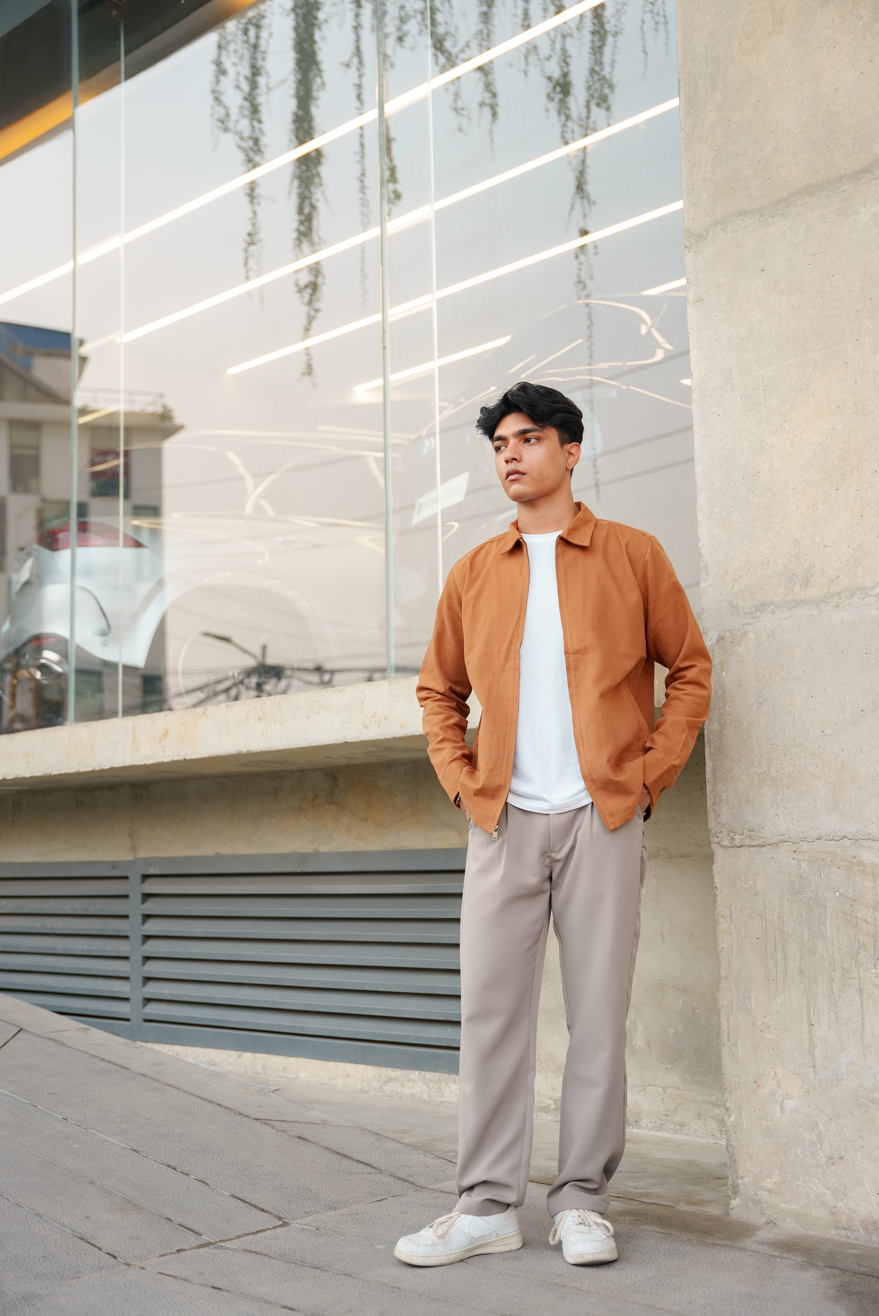 ক্যানভাস জ্যাকেট- ট্যান