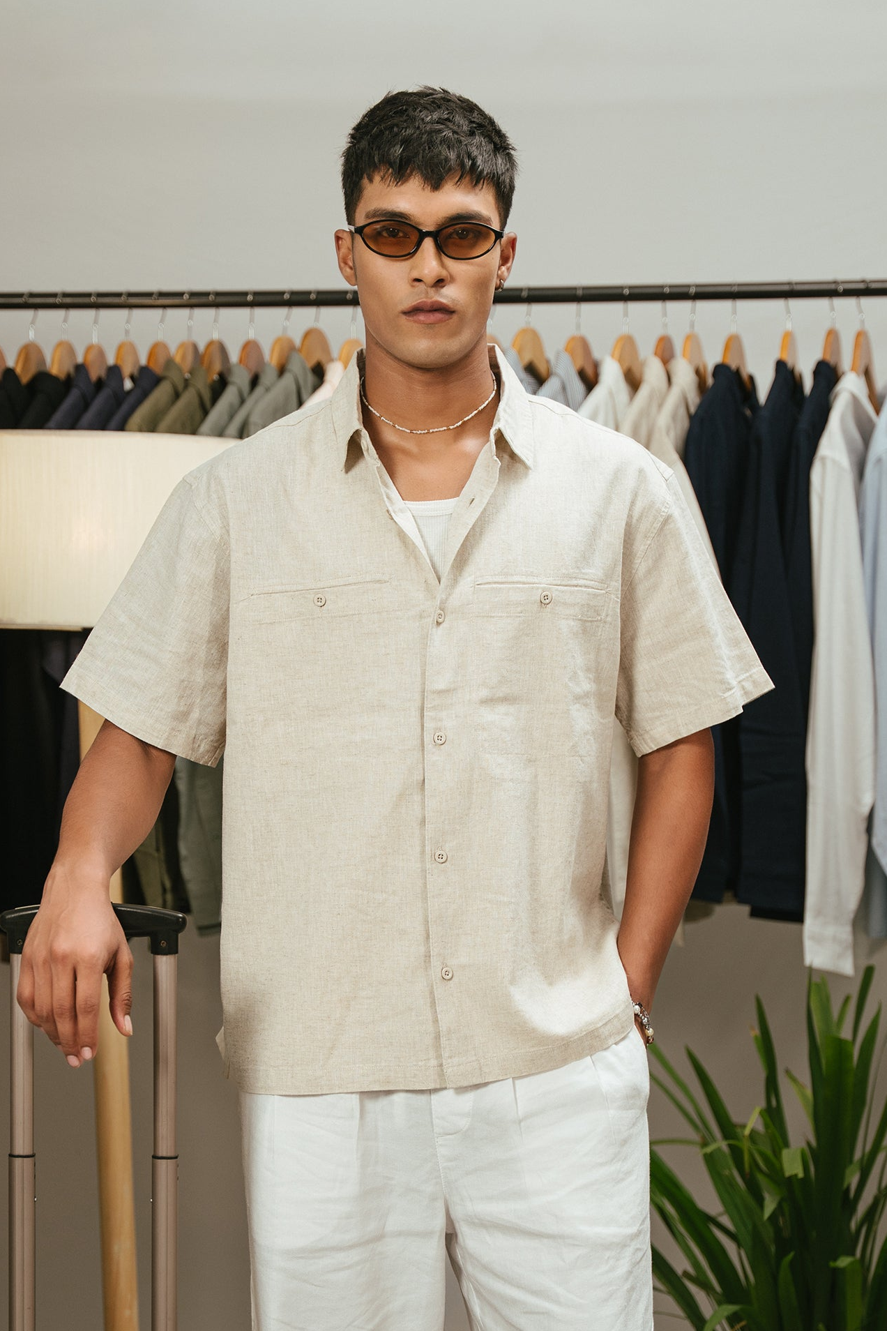 The Porter Shirt - Half Sleeve Boxy Shirt For Men - Sandstorm