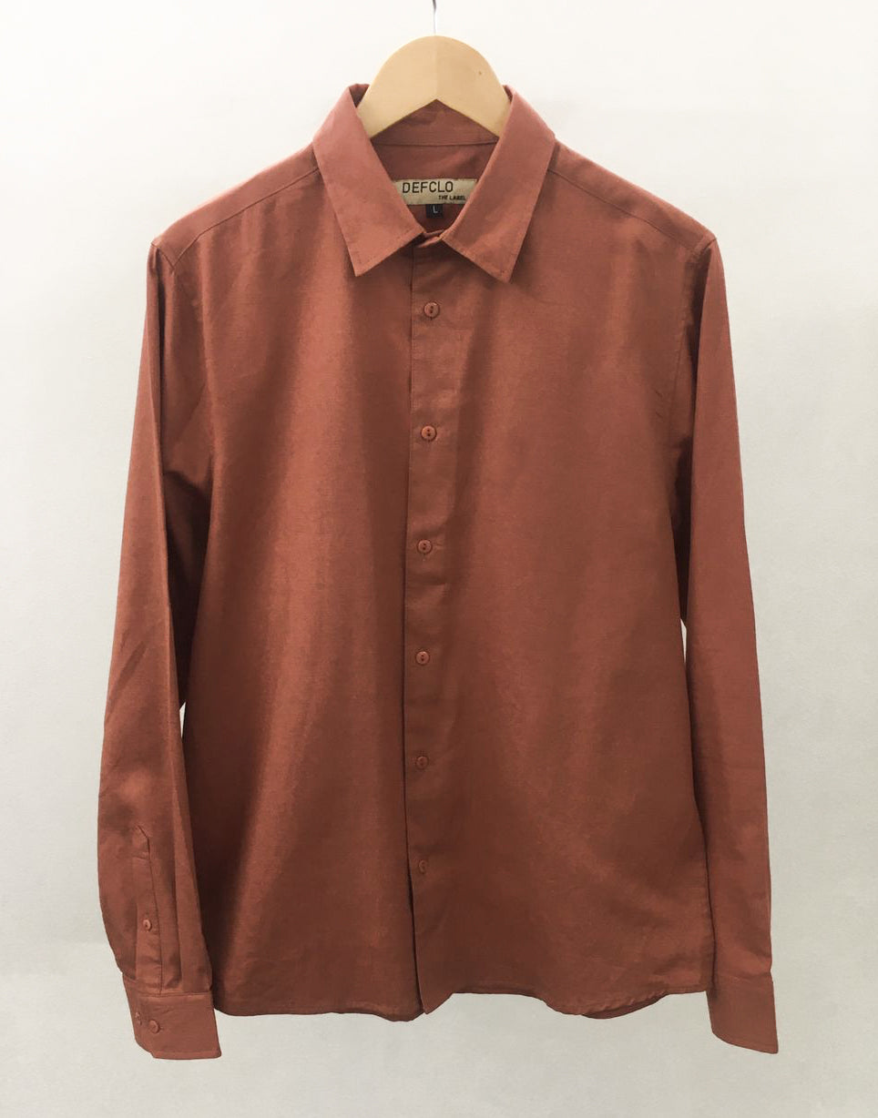 Apricot - Long Sleeve Shirt For Men