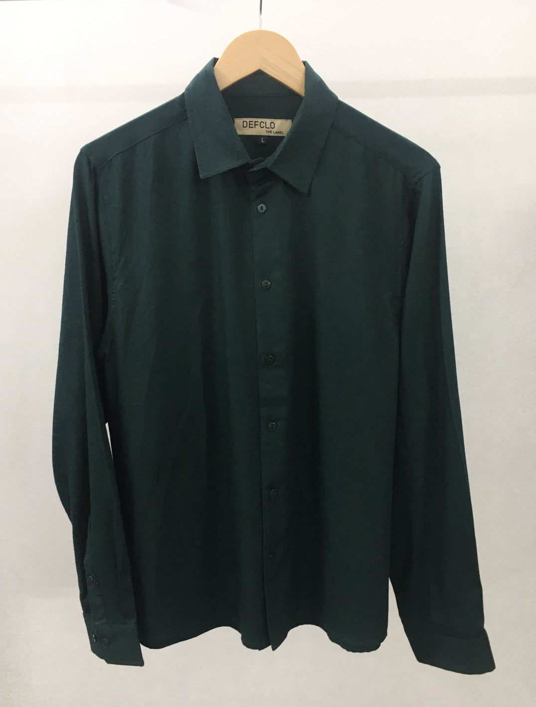 Forest Green - Long Sleeve Shirt For Men