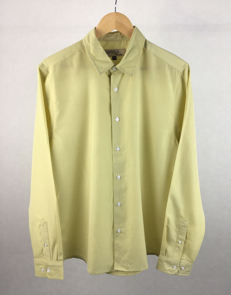 Lime Green Long Sleeve Shirt For Men