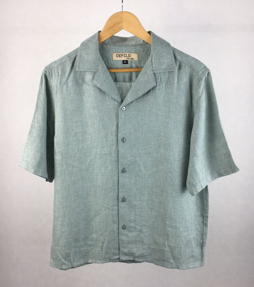 Cordaro Cuba - Aqua Textured Cuba - Cuban Shirt For Men