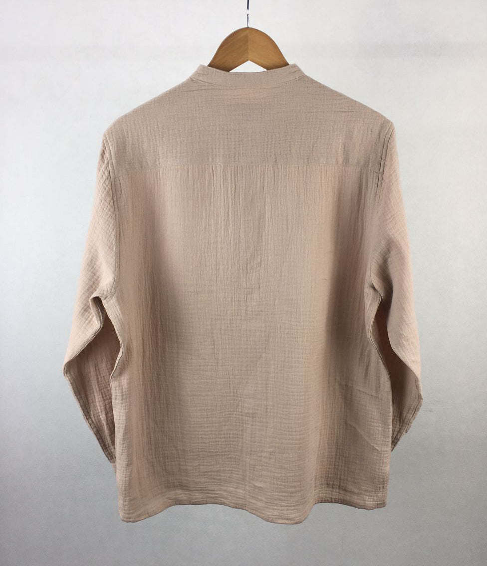 Waffle Henley - Unisex - Beige