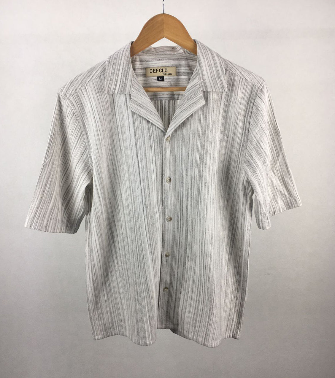 Cordaro Cuba - White and Grey Stripe Cuba - Cuban Shirt - Unisex