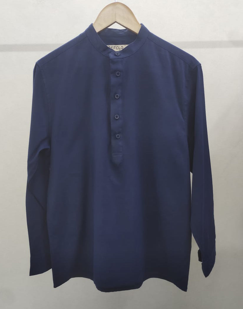 Oxford Henley - Katua - For Men - Navy