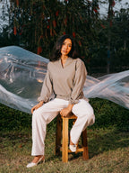 The Amalfi Shirt - Linen V-Placket - Moss Green - Unisex