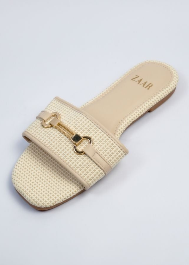 Flats - Off White Weave