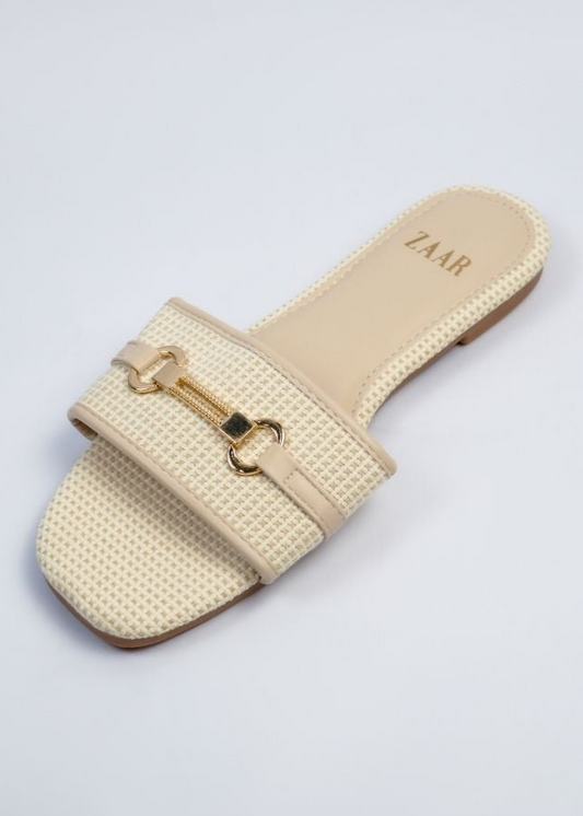 Flats - Off White Weave