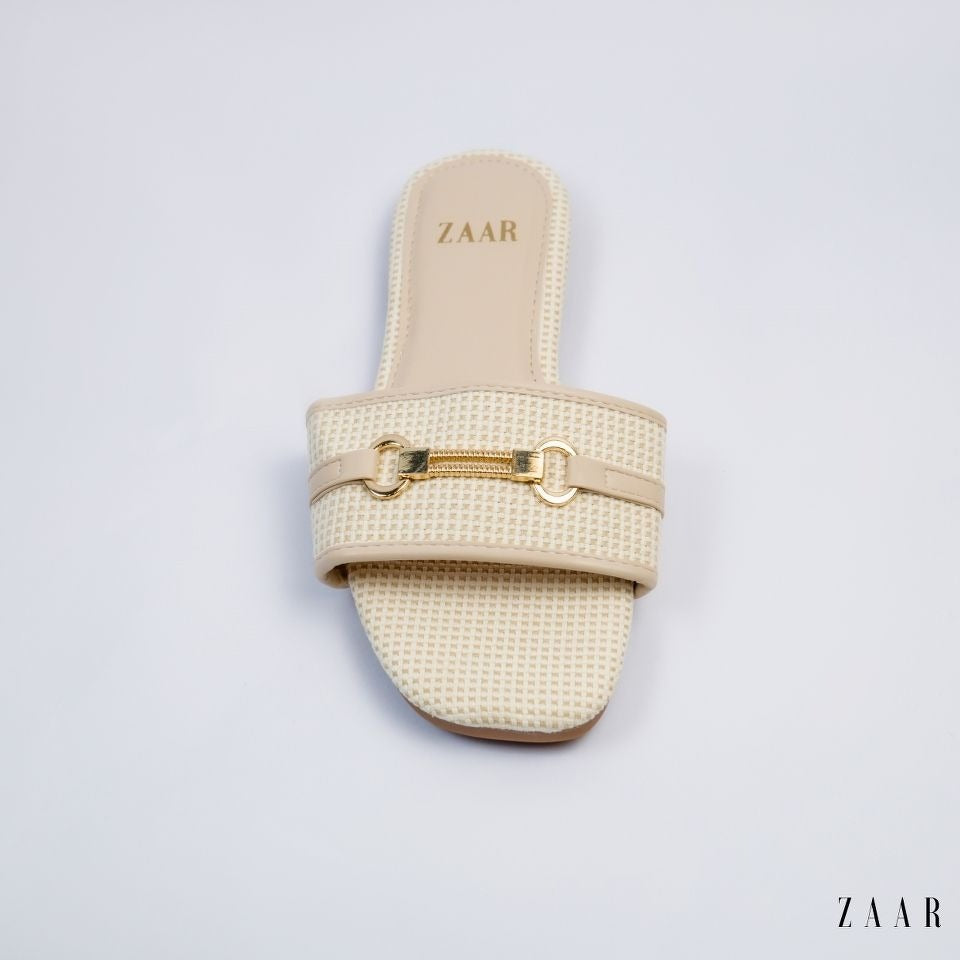 Flats - Off White Weave