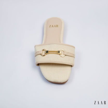 Flats - Off White Weave