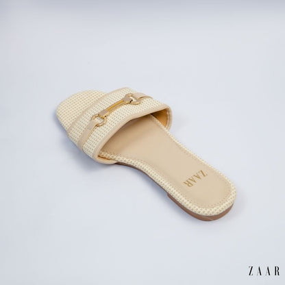 Flats - Off White Weave