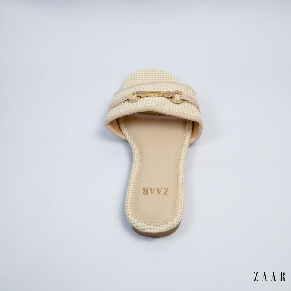 Flats - Off White Weave