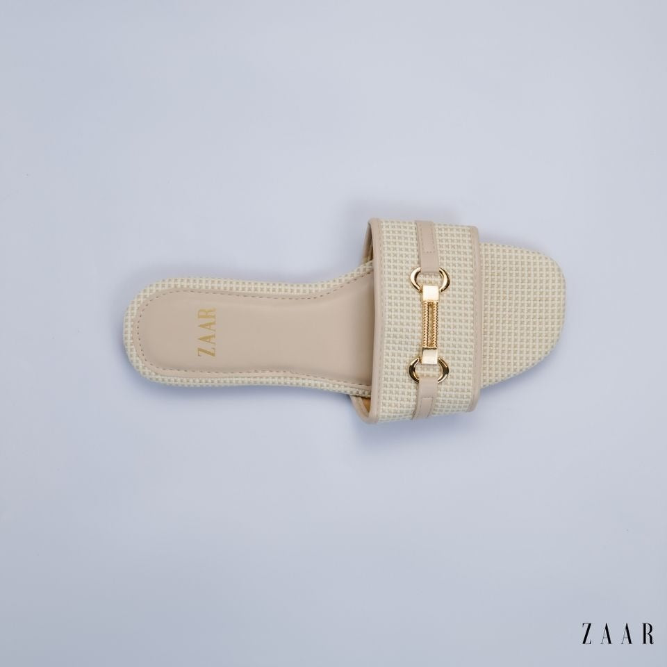 Flats - Off White Weave
