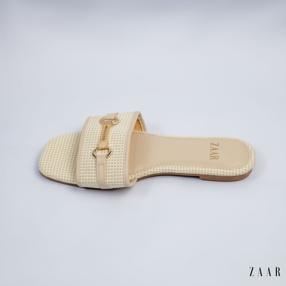 Flats - Off White Weave