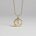 Enamel Rose Pendant