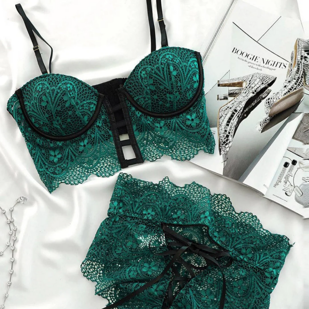 Obsession Bralette Set - Green