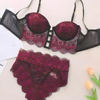 Obsession Bralette Set - Maroon