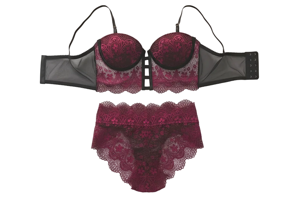 Obsession Bralette Set - Maroon