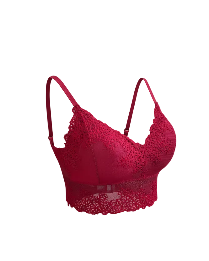 Mesh Bralette - Red