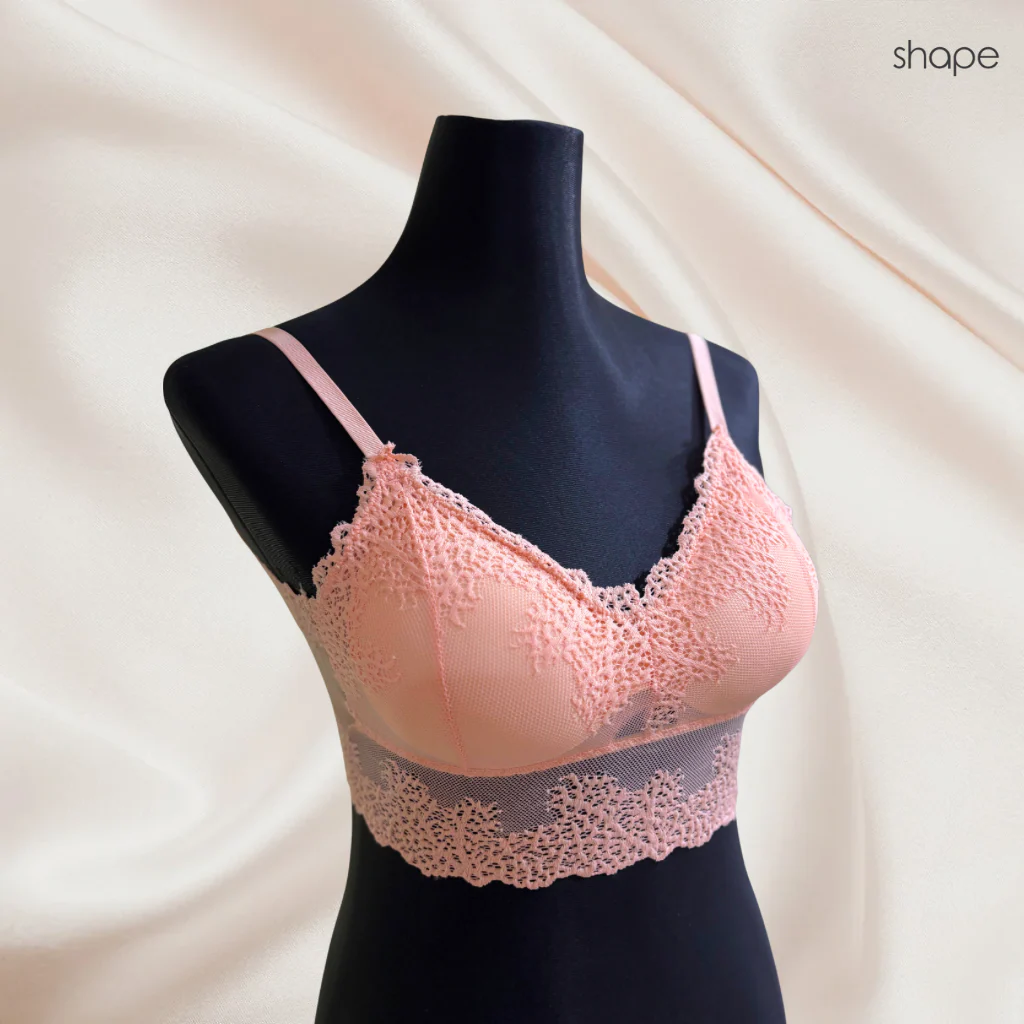 Mesh Bralette - Peach